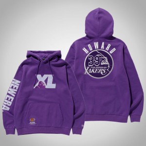 Dwight Howard Los Angeles Lakers Pullover Men's #39 XLARGE X New Era X NBA Hoodie - Purple 617149-642