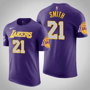 J.R. Smith Los Angeles Lakers 2020 Season Name & Number Men's #21 Statement T-Shirt - Purple 612126-765