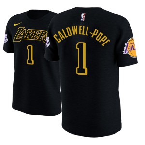Kentavious Caldwell-Pope Los Angeles Lakers Edition Name & Number Player Men's #1 City T-Shirt - Black 720435-317