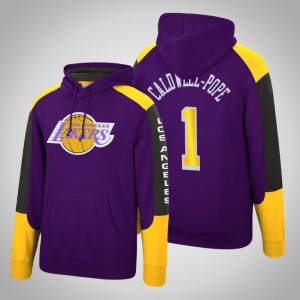 Kentavious Caldwell-Pope Los Angeles Lakers Fusion Fleece Men's #1 Hardwood Classics Hoodie - Purple 374795-248