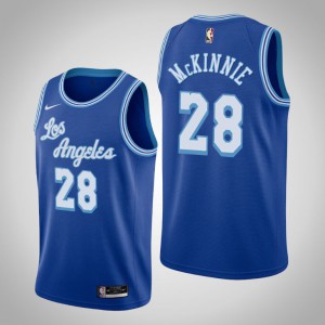 Alfonzo McKinnie Los Angeles Lakers 2020-21 Men's #28 Hardwood Classics Jersey - Blue 894035-814