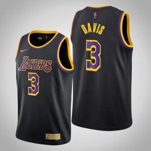 Anthony Davis Los Angeles Lakers 2020-21 Men's #3 Earned Jersey - Black 387902-349