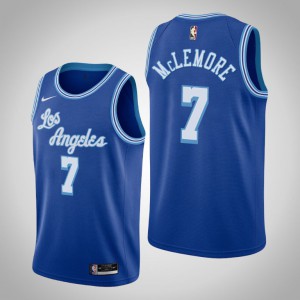 Ben McLemore Los Angeles Lakers 2020-21 Men's #7 Hardwood Classics Jersey - Blue 765334-557