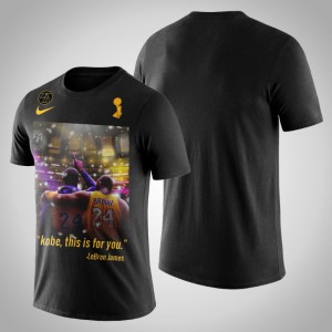 Los Angeles Lakers Tribute Kobe Men's 2020 NBA Finals Champions T-Shirt - Black 609626-430
