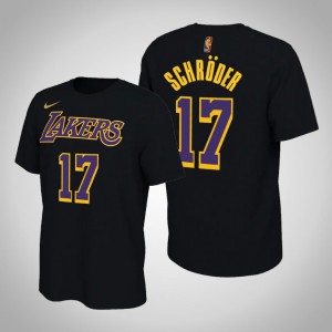 Dennis Schroder Los Angeles Lakers Edition 2021 Men's #17 Earned T-Shirt - Black 993820-826