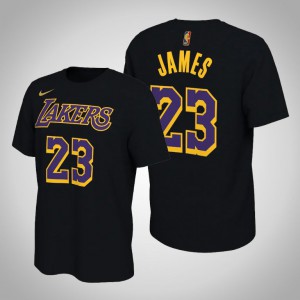 LeBron James Los Angeles Lakers Edition 2021 Men's #23 Earned T-Shirt - Black 562900-395