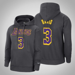 Anthony Davis Los Angeles Lakers 2021 Season Pullover Men's #3 Earned Hoodie - Charcoal 335993-210