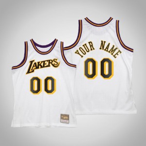 Custom Los Angeles Lakers 2 Men's #00 Reload Jersey - White 951710-195