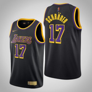 Dennis Schroder Los Angeles Lakers 2020-21 Men's #17 Earned Jersey - Black 233287-654