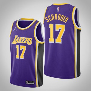 Dennis Schroder Los Angeles Lakers 2020-21 Men's #17 Statement Jersey - Purple 906204-290
