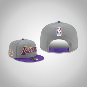 Los Angeles Lakers 2021 Edition 9FIFTY Snapback Men's Earned Hat - Gray 846765-176