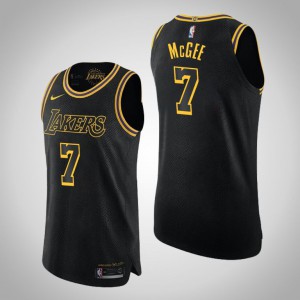 JaVale McGee Los Angeles Lakers City Mentality Authentic Men's #7 Mamba Edition Jersey - Black 638103-973