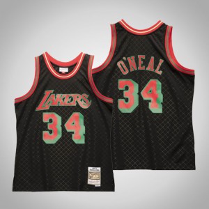 Shaquille O'Neal Los Angeles Lakers 1996-97 Men's #34 Neapolitan Jersey - Black 176763-933