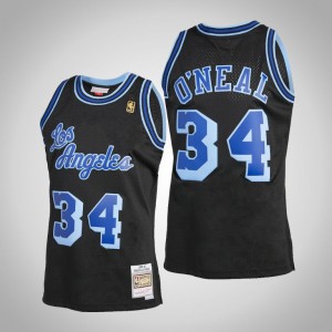 Shaquille O'Neal Los Angeles Lakers 2.0 Hardwood Classics Men's #34 Reload Jersey - Black 696935-648