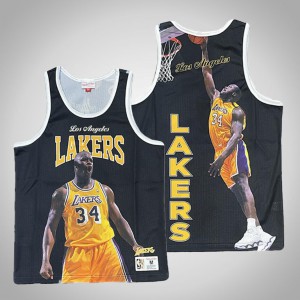 Shaquille O'Neal Los Angeles Lakers Throwback Men's #34 Hardwood Classics Tank Top - Black 994097-278