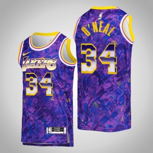 Shaquille O'Neal Los Angeles Lakers Men's #34 Select Series Jersey - Purple 210422-194