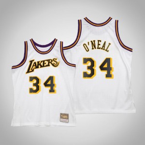 Shaquille O'Neal Los Angeles Lakers 2 Men's #34 Reload Jersey - White 388090-879