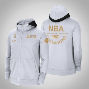 Los Angeles Lakers Ring Therma Flex Full-Zip Men's 2020 NBA Finals Champions Hoodie - White 394014-400