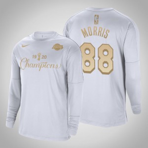 Markieff Morris Los Angeles Lakers Trophy Ring Banner Shooting Men's #88 2020 NBA Finals Champions T-Shirt - White 464661-751