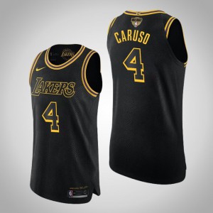 Alex Caruso Los Angeles Lakers Kobe Tribute Authentic Men's #4 2020 NBA Finals Bound Jersey - Black 942036-174