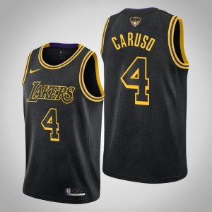 Alex Caruso Los Angeles Lakers Kobe Tribute City Men's #4 2020 NBA Finals Bound Jersey - Black 172807-848