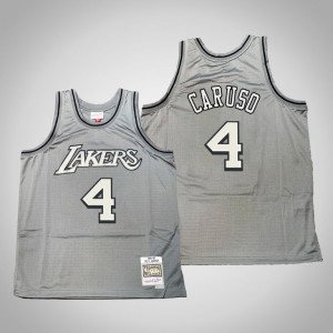 Alex Caruso Los Angeles Lakers Hardwood Classics Throwback Men's #4 Metal Works Jersey - Gray 425846-268