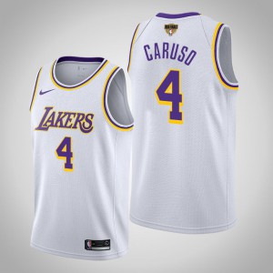 Alex Caruso Los Angeles Lakers Association Men's #4 2020 NBA Finals Bound Jersey - White 512569-862
