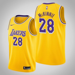 Alfonzo McKinnie Los Angeles Lakers 2020-21 Men's #28 Icon Jersey - Yellow 963755-428