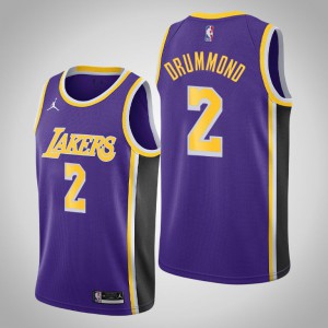 Andre Drummond Los Angeles Lakers 2020-21 Men's #2 Statement Jersey - Purple 333766-882