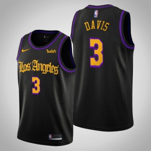 Anthony Davis Los Angeles Lakers 2019-20 Men's #3 City Jersey - Black 370839-476