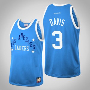 Anthony Davis Los Angeles Lakers Team Heritage Men's #3 Hardwood Classics Jersey - Blue 751724-554