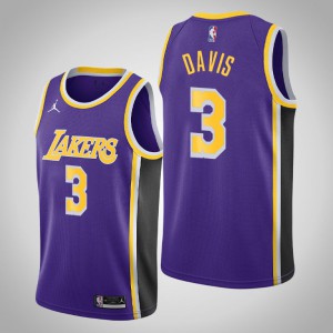 Anthony Davis Los Angeles Lakers 2020-21 Men's #3 Statement Jersey - Purple 743388-311