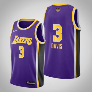 Anthony Davis Los Angeles Lakers Social Justice Statement Men's #3 2020 NBA Finals Bound Jersey - Purple 246820-260