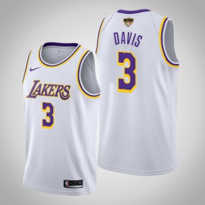 Anthony Davis Los Angeles Lakers Association Men's #3 2020 NBA Finals Bound Jersey - White 115288-553