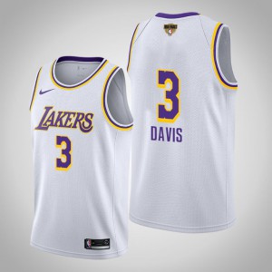 Anthony Davis Los Angeles Lakers Social Justice Association Men's #3 2020 NBA Finals Bound Jersey - White 100558-747
