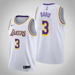 Anthony Davis Los Angeles Lakers Swingman 2019-20 Edition Men's #3 Association Jersey - White 852070-299