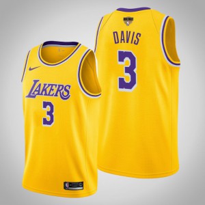 Anthony Davis Los Angeles Lakers Icon Men's #3 2020 NBA Finals Bound Jersey - Yellow 236574-471