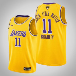 Avery Bradley Los Angeles Lakers Black Lives Matter Icon Men's #11 2020 NBA Finals Bound Jersey - Yellow 409014-829