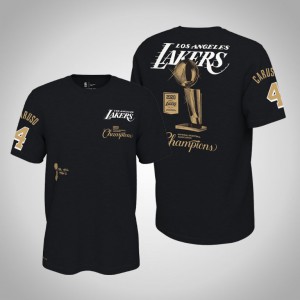 Alex Caruso Los Angeles Lakers Celebration Expressive Men's #4 2020 NBA Finals Champions T-Shirt - Black 788354-326