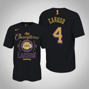 Alex Caruso Los Angeles Lakers Locker Room Men's #4 2020 NBA Finals Champions T-Shirt - Black 998037-766