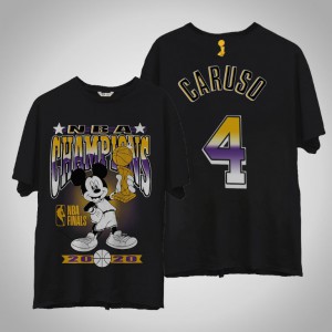 Alex Caruso Los Angeles Lakers Mickey Trophy Men's #4 2020 NBA Finals Champions T-Shirt - Black 474649-769