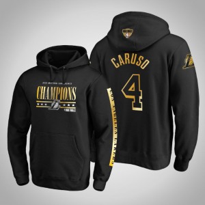 Alex Caruso Los Angeles Lakers Western Conference Champions Game Lead Pullover Men's #4 2020 NBA Finals Bound Hoodie - Black 208332-787