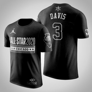 Anthony Davis Los Angeles Lakers Official Logo Men's #3 2020 NBA All-Star Game T-Shirt - Black 651312-391