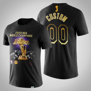 Custom Los Angeles Lakers Finals Champions Diamond Supply Co. x NBA Men's #00 2020 NBA Finals Champions T-Shirt - Black 805698-579