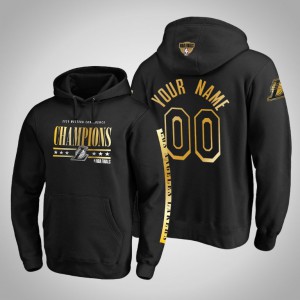 Custom Los Angeles Lakers Western Conference Champions Game Lead Pullover Men's #00 2020 NBA Finals Bound Hoodie - Black 667779-165
