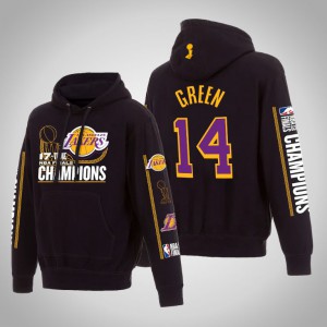 Danny Green Los Angeles Lakers 17Times Pullover Men's #14 2020 NBA Finals Champions Hoodie - Black 114754-740