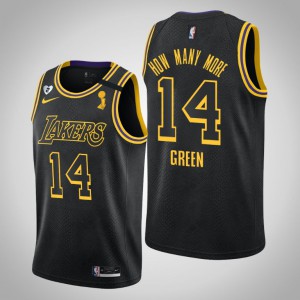 Danny Green Los Angeles Lakers How Many More Tribute Kobe and Gianna Men's #14 2020 NBA Finals Champions Jersey - Black 636829-114