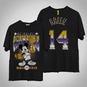 Danny Green Los Angeles Lakers Mickey Trophy Men's #14 2020 NBA Finals Champions T-Shirt - Black 958112-684