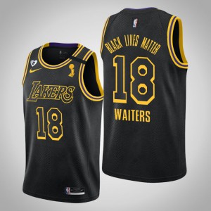 Dion Waiters Los Angeles Lakers Lives Matter Tribute Kobe and Gianna Men's #18 2020 NBA Finals Champions Jersey - Black 678548-209