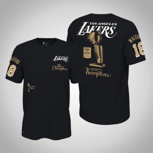 Dion Waiters Los Angeles Lakers Celebration Expressive Men's #18 2020 NBA Finals Champions T-Shirt - Black 694570-302